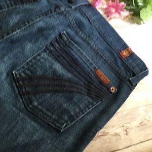 7 for all man kind dojo jeans cropped jeans